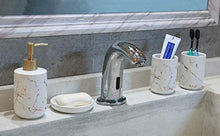 Load image into Gallery viewer, Marble Bathroom Accessories Set