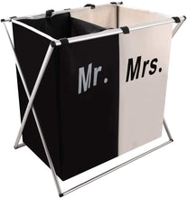 Load image into Gallery viewer, 2 Section Laundry Basket