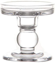Load image into Gallery viewer, Clear Glass Candle Holder Set of 3
