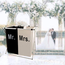 Load image into Gallery viewer, 2 Section Laundry Basket