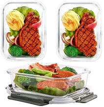 Load image into Gallery viewer, Glass Food Storage Containers (10 Pack)