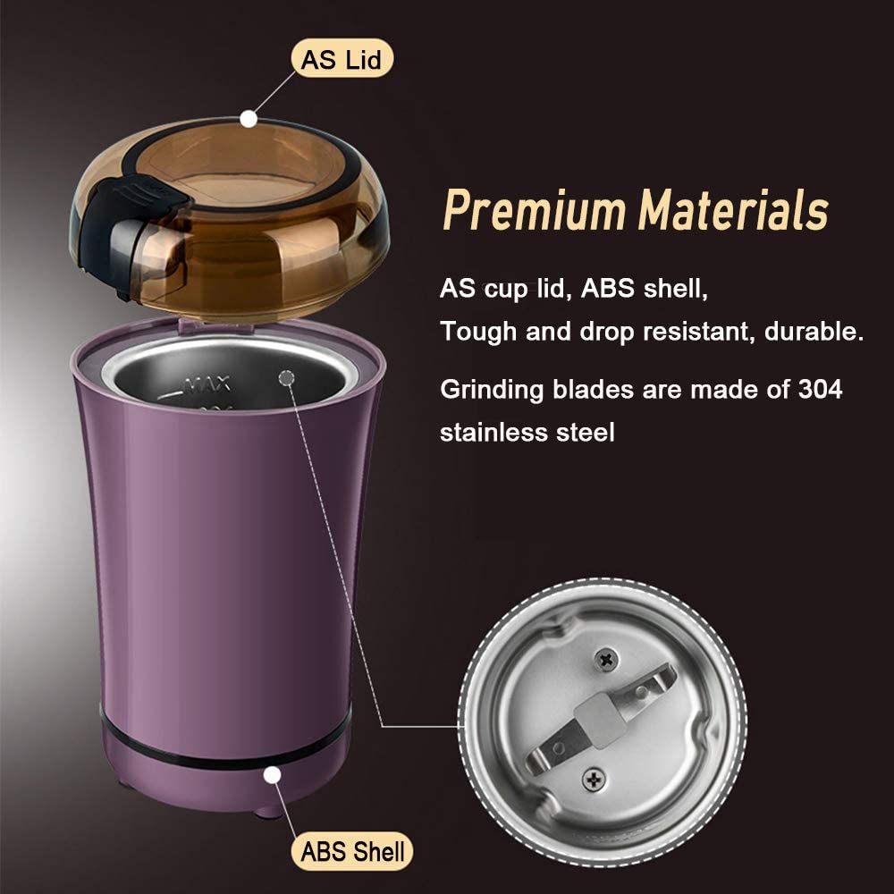 304 Stainless Steel Electric Mini Grain Grinder Coffee Grinder