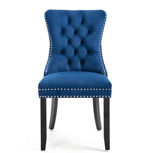 Luxury Tufted Dining Chairs Set of 2
