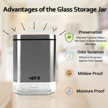 Load image into Gallery viewer, 3-Piece Stainless Steel and Clear Glass Airtight Container Set with Lids