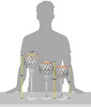 Load image into Gallery viewer, Set of 3 Glass Hurricane