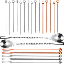 Load image into Gallery viewer, 22 Pieces Stainless Steel Cocktail Spoon Set