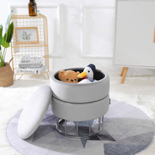Load image into Gallery viewer, Glam Storage Ottoman