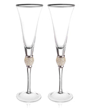 Load image into Gallery viewer, Glam Wine Glasses Set of 2