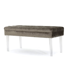 Load image into Gallery viewer, Tufted Velvet Ottoman