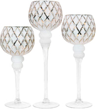 Load image into Gallery viewer, Set of 3 Glass Hurricane