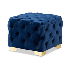 Load image into Gallery viewer, Luxury (Royal Blue/Gold) Ottoman