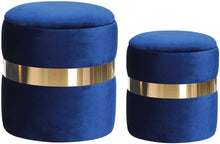 Load image into Gallery viewer, Velvet Storage Ottoman Pack of 2