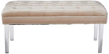 Load image into Gallery viewer, Tufted Velvet Ottoman