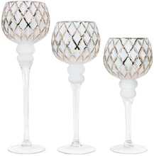 Load image into Gallery viewer, Set of 3 Glass Hurricane