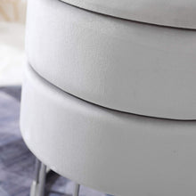 Load image into Gallery viewer, Glam Storage Ottoman