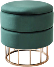 Load image into Gallery viewer, Glam Storage Ottoman