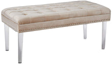 Load image into Gallery viewer, Tufted Velvet Ottoman