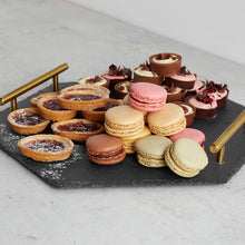 Load image into Gallery viewer, Serving Tray with Brushed Gold Stainless Steel Handles