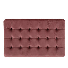 Load image into Gallery viewer, Tufted Cushion New Velvet Ottoman (Blush),