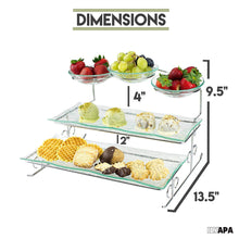 Load image into Gallery viewer, 3 Tier Server Stand with Trays & Bowls