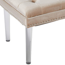 Load image into Gallery viewer, Tufted Velvet Ottoman