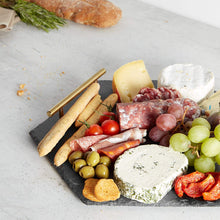 Load image into Gallery viewer, Serving Tray with Brushed Gold Stainless Steel Handles