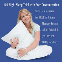 Load image into Gallery viewer, Adjustable Loft Bamboo Pillow with Shredded Memory Foam | Back, Stomach, Side Sleeper