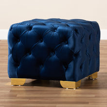 Load image into Gallery viewer, Luxury (Royal Blue/Gold) Ottoman
