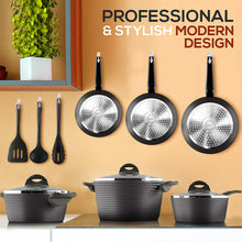 Load image into Gallery viewer, 12-Piece Professional Hard Anodized Home Kitchen Ware Pots and Pan Set