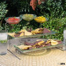 Load image into Gallery viewer, 3 Tier Server Stand with Trays & Bowls