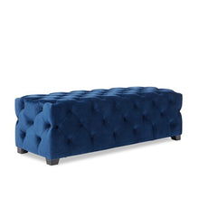 Load image into Gallery viewer, Velvet Rectangle Ottoman