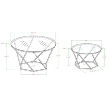 Load image into Gallery viewer, Glass Nesting Coffee Table Set