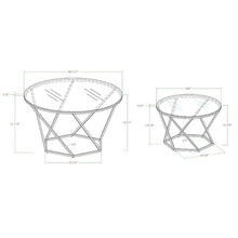 Load image into Gallery viewer, Glass Nesting Coffee Table Set