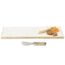 Load image into Gallery viewer, Marble and Gold Edge Serving Platter