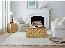 Load image into Gallery viewer, Square End Table in Gold Brass
