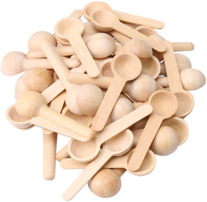 Small Wooden Spoons for Spice Jars Set of 50