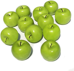 Artificial Green Apples Box of 12