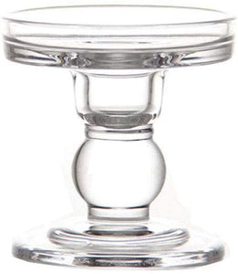 Clear Glass Candle Holder Set of 3