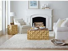 Load image into Gallery viewer, Square End Table in Gold Brass