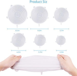 Silicone Stretch Lids,12 pcs