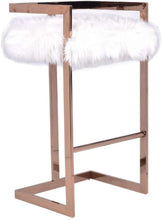 Load image into Gallery viewer, Faux Fur Bar Stool