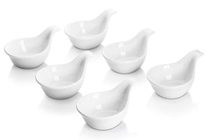 3 Ounce Porcelain Dipping Bowls Set of 6