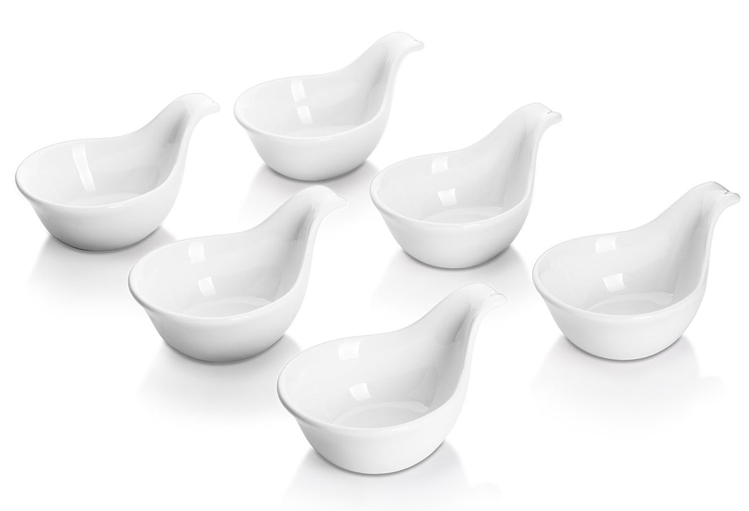 3 Ounce Porcelain Dipping Bowls Set of 6