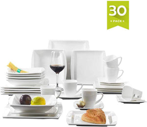 30-Piece Luxury Dinnerware  Set Service for 6