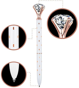 Rose Gold Pen with Big Diamond/Crystal