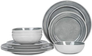 12pcs Dinnerware Set for 4 (Indoor and Outdoor use)