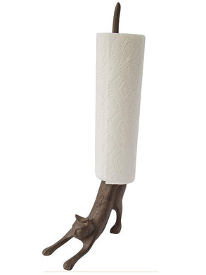 Yoga Cat Decorative Paper Towel Holder or Toilet Paper Holder