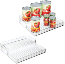 Load image into Gallery viewer, Canned Food Organizer Shelves 2 Pack - Clear