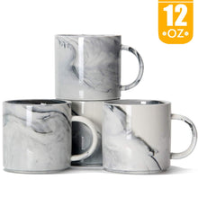 Load image into Gallery viewer, Marble Coffee Mugs Set of 4