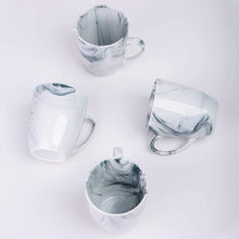 Load image into Gallery viewer, Marble design coffee mug set, set of 4
